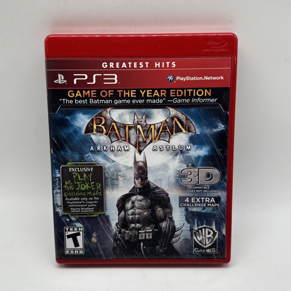 Batman: Arkham Asylum - Game of the Year Edition (Sony PlayStation 3, 2010)